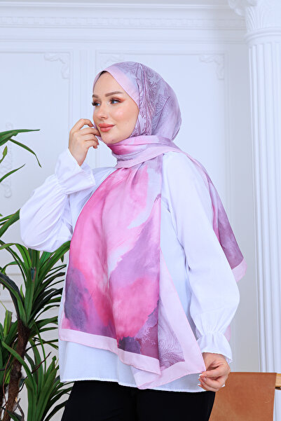 49eyşanipek MODERN ÇİÇEK DESENLİ DİJİTAL SOFT ŞAL