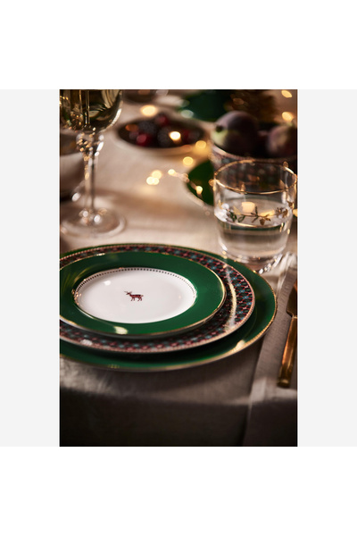 Pip Studio Love Birds Yeşil Porselen Kahvaltı Tabağı 21 Cm