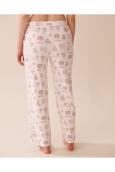 La Vie en Rose Espresso Print Recycled Fibers Pajama Pants