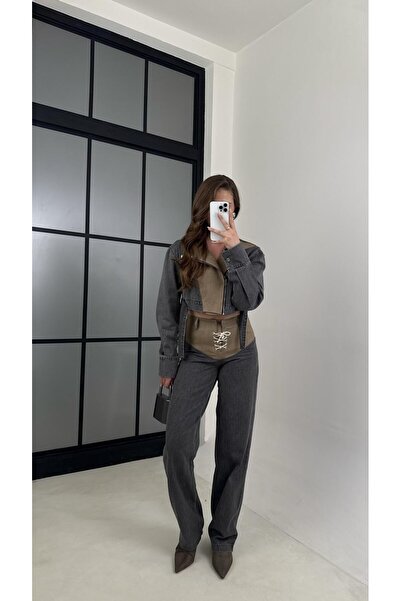 Gaus Smoked Two-Tone Jacket Pants Design Denim Suit Gaus-00445