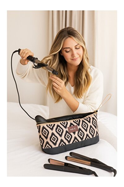 MorPort Makeup bag and hair straightener bag (beige)