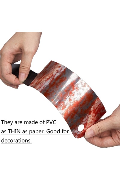 Wulcea Set of 4 banners with Halloween decorations, foil/plastic, red/silver