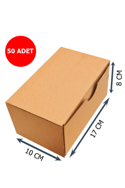 kutucum 10 X 17 X 8 CM 50 ADET E-TİCARET KİLİTLİ KUTU