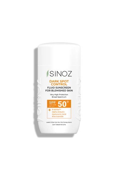 SİNOZ Liquid Sunscreen for Spotted Skin SPF50+ P++++ (50ml) – Gentle & Fragra...