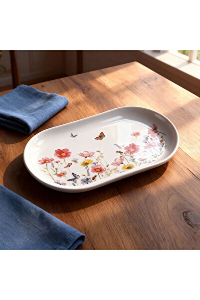 Güral Porselen Bilbao Life 20X11 cm Kayak Plate 4256