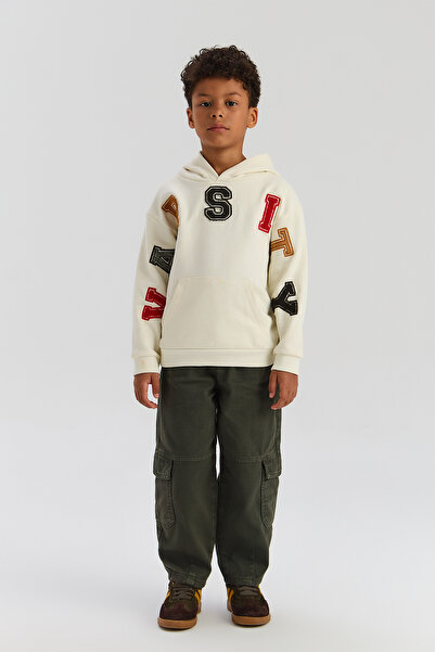 Nebbati Boy Ecru Sweatshirt