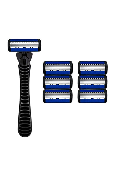 choice2 1 holder 6 blades Razor Classic 6 Layer Safety Razor for Mens Shaving&Womens Hair Removal Shaving B