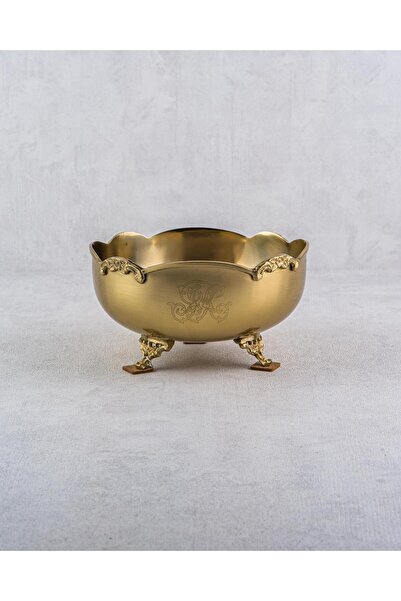 LAMEDORE Black Pearl Küçük Gold Dekoratif Kase 18×18×9