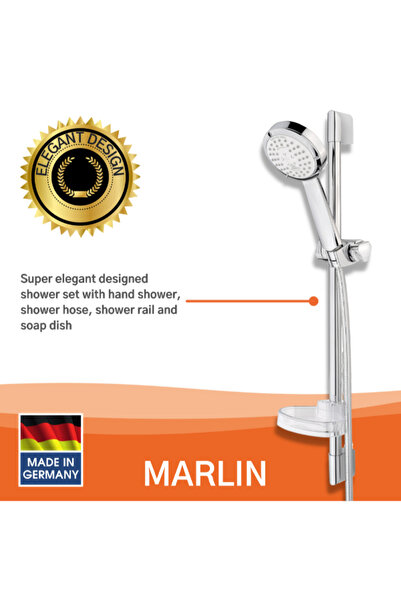 Kistenmacher Marlin Super Elegant Designed Chrome Plated Shower Set