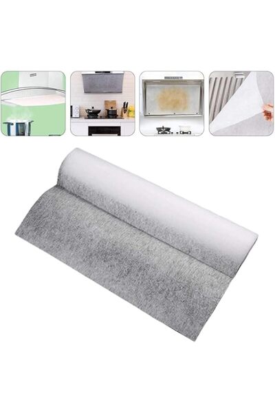 Generic ورق ترشيح شفاط المطبخ من بوكيلا، لفة واحدة، ملصق مقاوم للزيت، ورق امت...