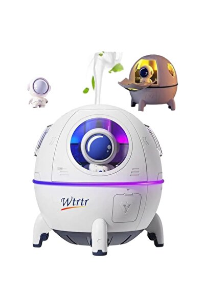 Generic مرطبات الهواء Wtrtr لغرفة نوم الأطفال، مرطب هواء كبسولة الفضاء، مرطب هواء هادئ بالموجات فوق الصوتية USB سعة 220 مل