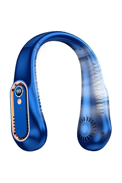 Generic مروحة رقبة دوفكيس بدون شفرات، مروحة شخصية، تبريد 360 درجة، مزودة بميز...