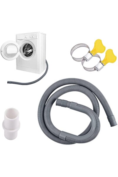 Generic خرطوم تصريف غسالة الملابس HBSTUDIO، خرطوم تصريف، امتداد خرطوم التصريف مع وصلة خرطوم التصريف، خرطوم التصريف