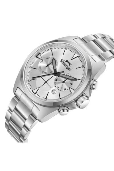 Slazenger Men's Multifunction Silver Dial Watch - SL.9.2527.2.02