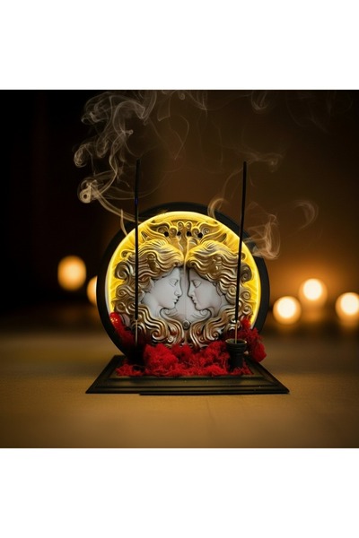 FORTE DESING İkizler Burcu Tütsülük & Led Gece Lambası | Burçların Zarif Işıl...