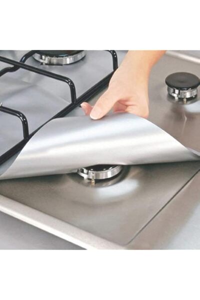 Generic واقيات موقد UEB، 4 قطع سوداء اللون وقابلة لإعادة الاستخدام، غير لاصقة...