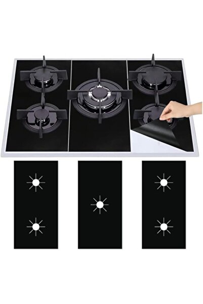 Generic أغطية موقد زنبركية X، 3 قطع 0.2 مم، واقيات موقد غاز مزدوجة السُمك، قا...