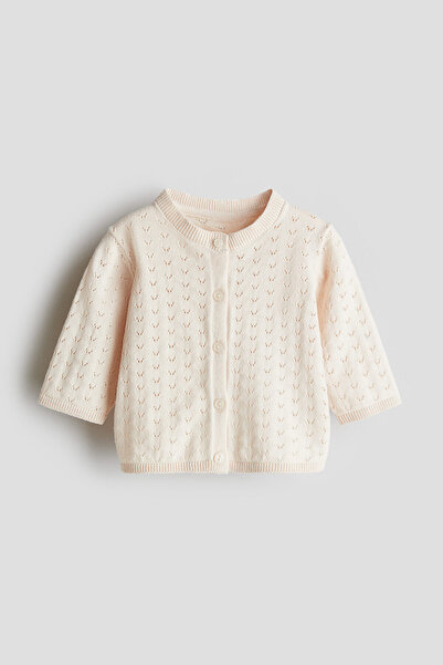 H&M Delik Desenli Triko Hırka