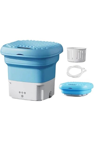 Generic غسالة أونا صغيرة منزلية قابلة للطي محمولة أوتوماتيكية تعمل بالموجات ف...