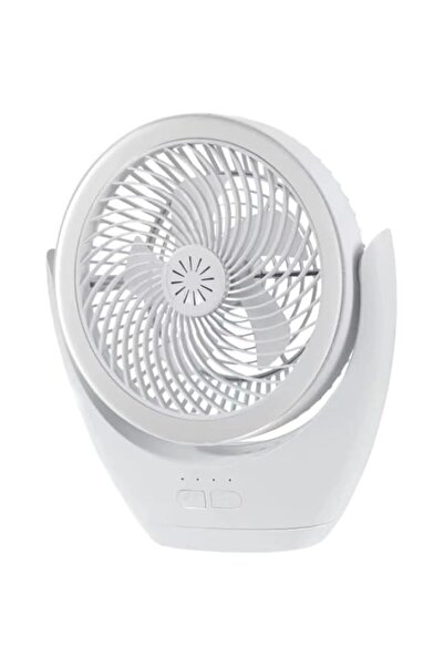 Generic Desk Fan with LED Light, Desktop Fan with 3 Speeds, Strong Airflow Work Quiet Powerful and Portable