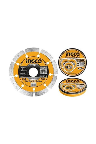 Ingco Diamond Disc Set DMD011102M Premium Professional Cutting and Grinding Discs for Stone, Tile, C