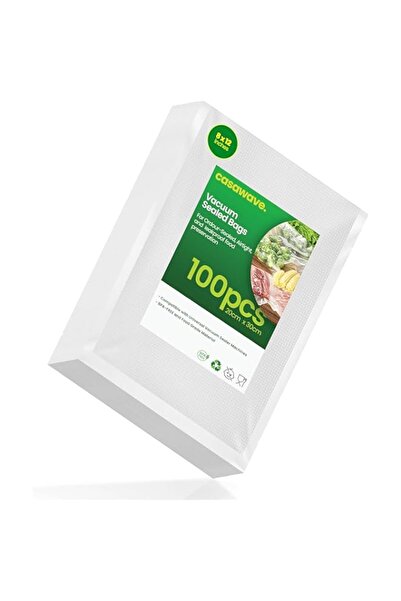 Generic CasaWave 100 Count 20x30cm Vacuum Sealer Freezer Bags with Commercial Grade,BPA Free,Heavy Duty,Grea