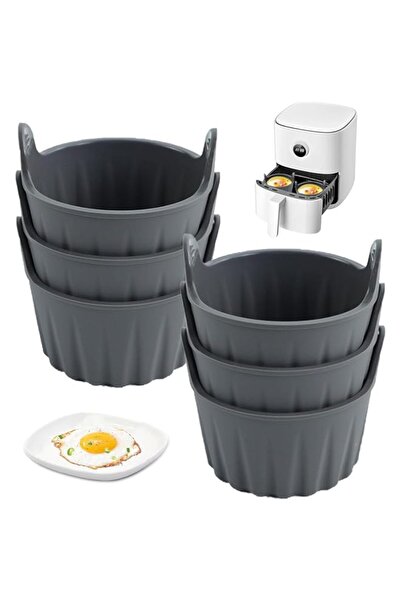 Generic i 6Pcs Air Fryer Egg Mold, Silicone Ramekins for Air Fryer, Nonstick Reusable Air Fryer, Egg Poacher