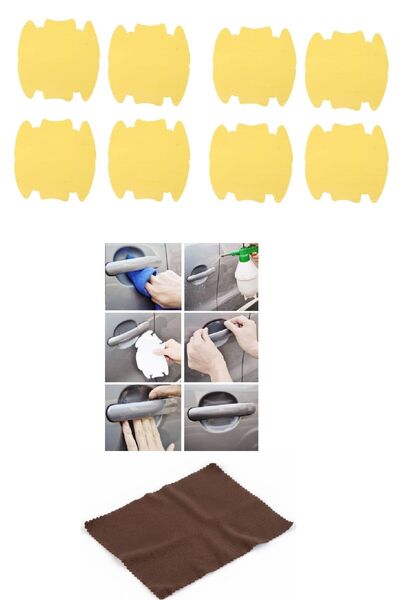 Leyaton مجموعة ieg مكونة من 9 قطع لحماية مقبض باب السيارة ومضادة للخدش وشفافة...