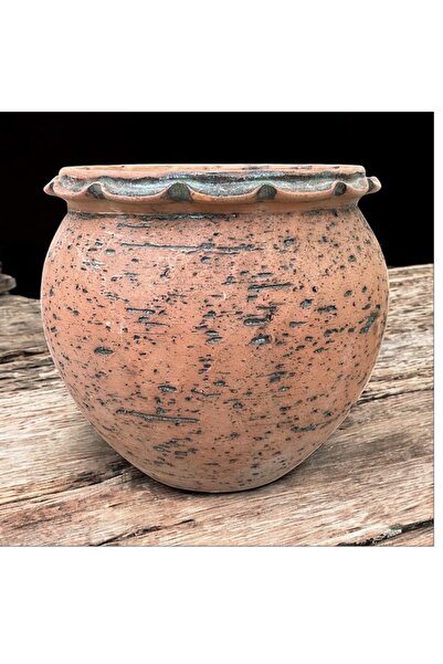 egesaksı Çocuk boy marul ağız antik sırlı saksı 🪴