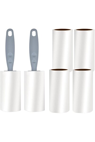 Generic SWIUKPHE Lint Rollers 6 Refills Full 360 Sheets, 2 handle 6 Extra Sticky Lint Roller Set for Clothes