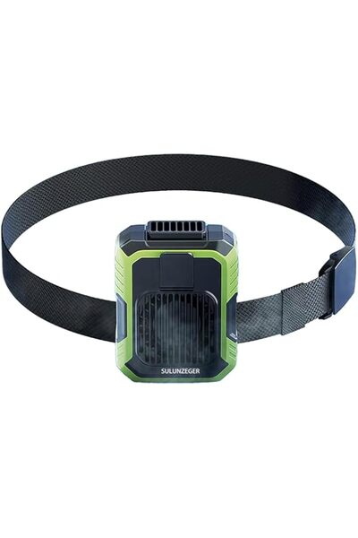 Generic SULUNZEGER Portable Fan, Mini Waist Clip Hand Fans with LED Display, 4000 mAh Battery Rechargeable H