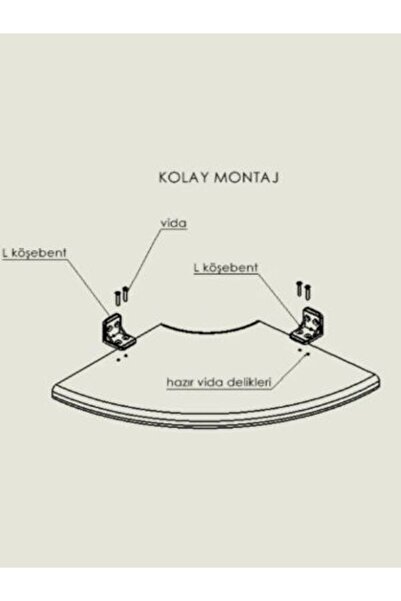 Genel Markalar akçehome Yuvarlak Köşe Raf, Ahşap Yüzer Açık Kahverengi Rustik Raflar, Duvar Düzenleyici