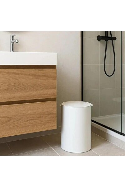 System Banyo Çöp Kovası Beyaz Renk 3Lt (BA4013 033 AL7-AL7)