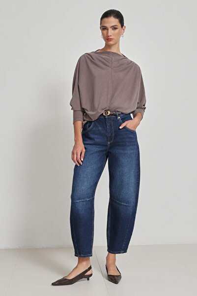 Setre Bluză cu mânecă lungă cu detaliu de mărgele de nurcă