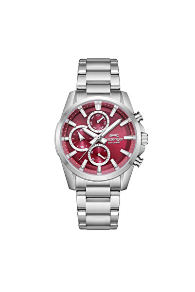 Slazenger Men's Multifunction Red Dial Watch - SL.9.2522.2.08