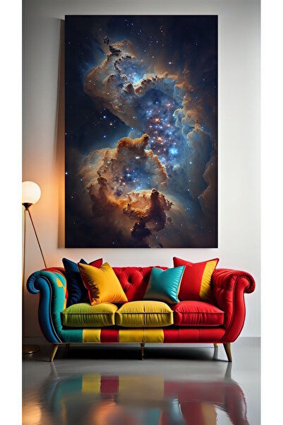 özkacar SUPER GALAXY V1 Tablou pe pânză pentru decorarea casei, perete, salon...