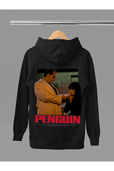 MAGORS سترة رياضية بقلنسوة من القطن المطبوع بأكمام طويلة وثلاثة خيوط من THE P...