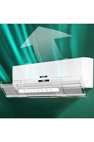 Generic عاكس مكيف الهواء Seemo، قابل للتعديل من 53 إلى 95 سم، دليل رياح مكيف ...