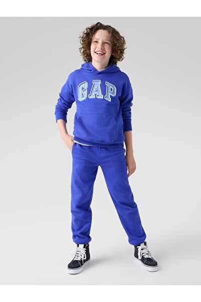 GAP Erkek Çocuk Kobalt Mavisi Relaxed Logo Jogger Eşofman Altı