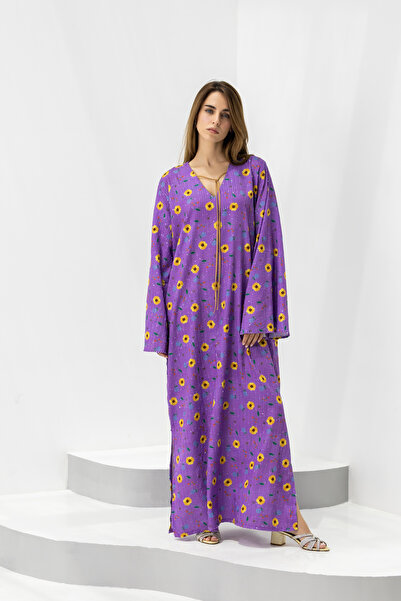 Sobia Gulzad Purple Sequin Kaftan