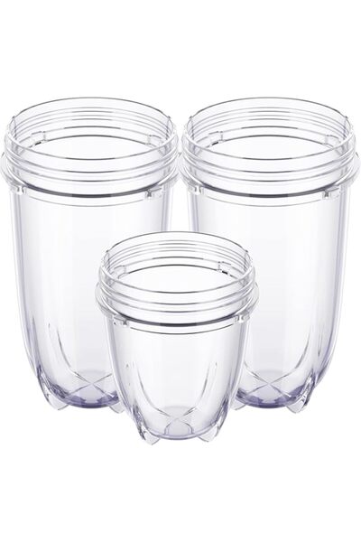 Generic مجموعة أكواب KASTWAVE المكونة من 3 قطع سعة 16 أونصة وكوب قصير بديل سع...