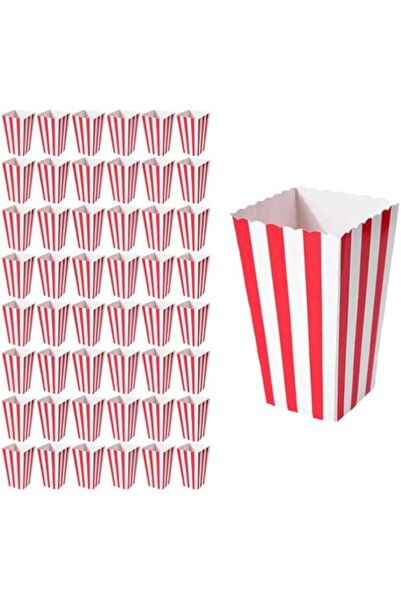 Generic مجموعة GMQG من 48 قطعة من صناديق الفشار، حاويات الوجبات الخفيفة لحفلات الكرنفال، ليلة الفيلم، عيد الميلاد