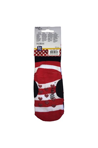 Minnie Mouse Striped fleece socks with non-slip soles