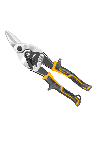 Ingco HTSN0110L Left-Cut Aviation Snip – Heavy-Duty Industrial Tin Snip for S...