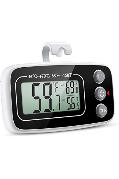 Generic KASTWAVE Fridge Thermometer, Digital Refrigerator Freezer Thermometer with Clear LCD Display, Max/Mi
