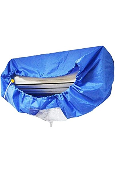 Generic غطاء تنظيف مكيف الهواء الأزرق من SKEIDO، أداة حماية شفافة مقاومة للماء لتنظيف مكيف الهواء