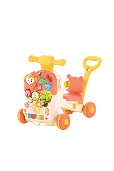 MalPlay Multifunctional 4-in-1 Baby Walker, Activity Table and Scooter, with Piano and S