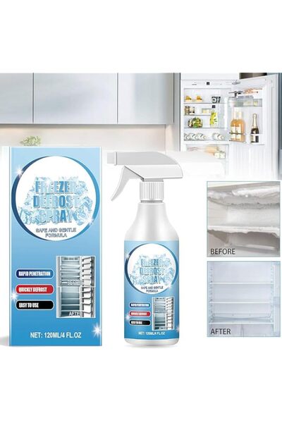 Generic بخاخ إزالة الجليد للثلاجة والفريزر، بخاخ إزالة الجليد للفريزر، منظف جديد للثلاجة من الداخل