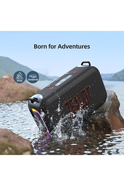 zealot - 60W (Peak) Bluetooth Speaker, Wireless Bluetooth Speaker, Portable Outdoor Speakers IPX6, W