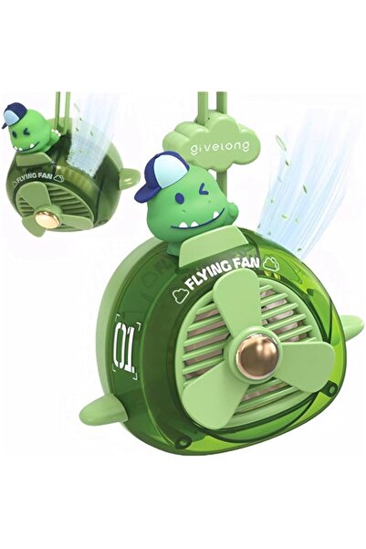 Generic Tazweeq Portable Neck Fan, Cute Kids Handheld Mini Fan, USB Rechargeable, 3-Speed Wearable Cooling F